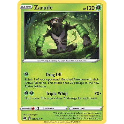 Zarude (016/159)  - Crown Zenith - Pokemon - TCGroupAU