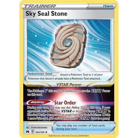 Sky Seal Stone (143/159)  - Crown Zenith - Pokemon - TCGroupAU