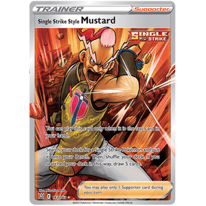 Single Strike Style Mustard 163 - Battle Styles - Pokemon/163 - Battle Styles - Pokemon Single Card