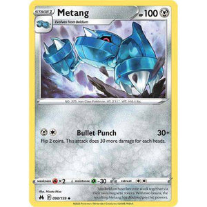 Metang (090/159)  - Crown Zenith - Pokemon Single Card