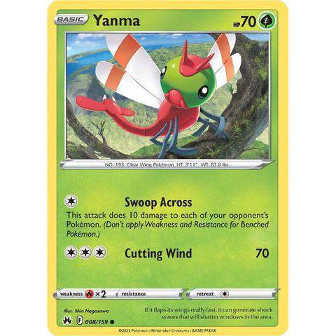 Yanma (008/159)  - Crown Zenith - Pokemon - TCGroupAU