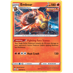 Emboar 025/163 - Battle Styles - Pokemon - TCGroupAU