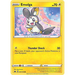 Emolga (047/159) - Crown Zenith - Pokemon - TCGroupAU