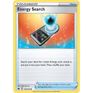 Energy Search (128/159) - Crown Zenith - Pokemon - TCGroupAU