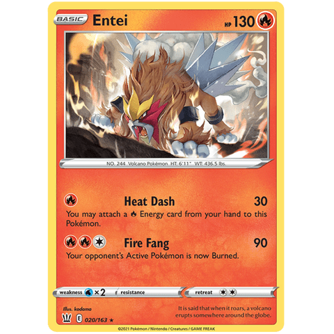 Entei 020/163 - Battle Styles - Pokemon - TCGroupAU