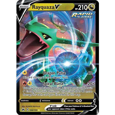 Rayquaza V (100/159)  - Crown Zenith - Pokemon - TCGroupAU