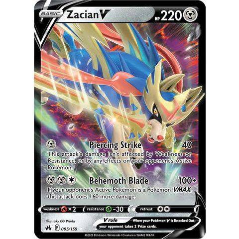 Zacian V (095/159)  - Crown Zenith - Pokemon - TCGroupAU