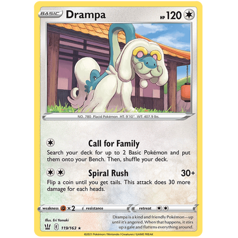 Drampa 119/163 - Battle Styles - Pokemon - TCGroupAU