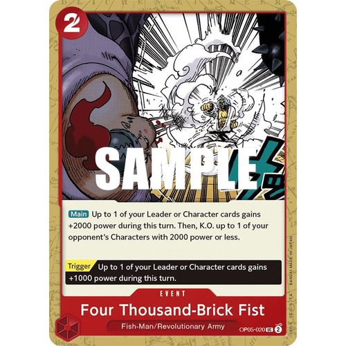 Four Thousand OP05-020 UC - Brick Fist - One Piece Card Game Awakening of the New Era - TCGroupAU