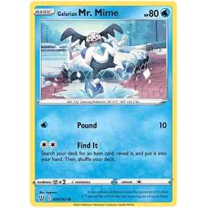 Galarian Mr. Mime 034/163 - Battle Styles - Pokemon - TCGroupAU