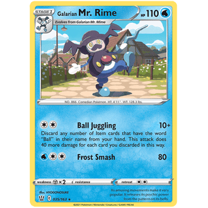 Galarian Mr. Rime 035/163 - Battle Styles - Pokemon - TCGroupAU