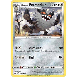 Galarian Perrserker (085/159) - Crown Zenith - Pokemon - TCGroupAU