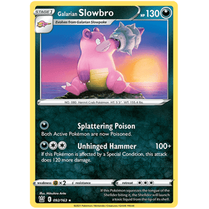 Galarian Slowbro 092/163 - Battle Styles - Pokemon - TCGroupAU