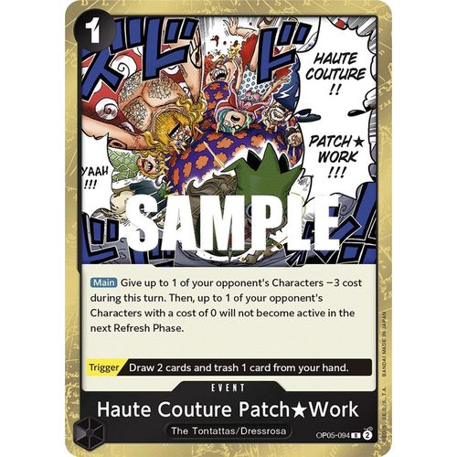 Haute Couture Patch Work OP05-094 R (Foil) - One Piece Card Game Awakening of the New Era - TCGroupAU
