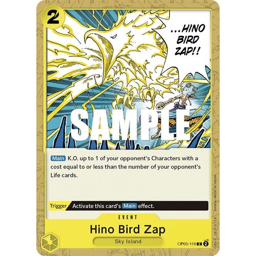 Hino Bird Zap OP05-116 C - One Piece Card Game Awakening of the New Era - TCGroupAU