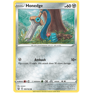 Honedge 105/163 - Battle Styles - Pokemon - TCGroupAU