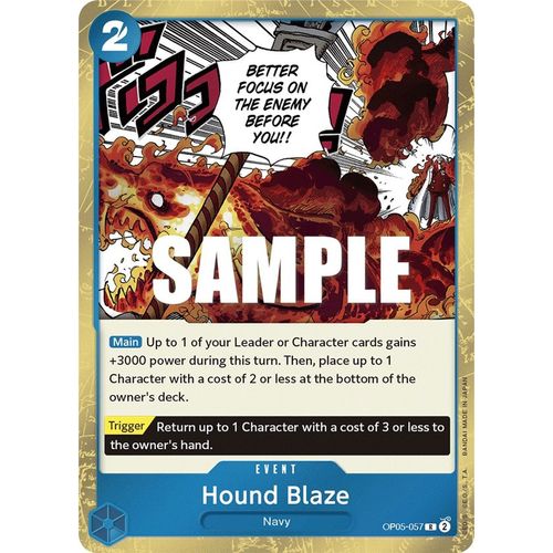 Hound Blaze OP05-057 R (Foil) - One Piece Card Game Awakening of the New Era - TCGroupAU