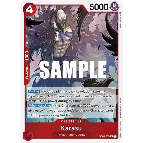 Karasu OP05-005 R (Foil) - One Piece Card Game Awakening of the New Era - TCGroupAU