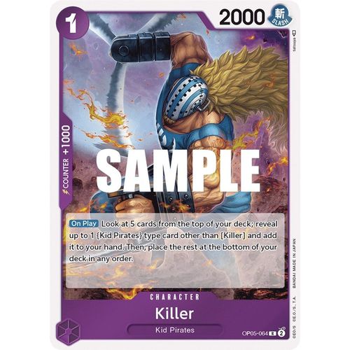 Killer OP05-064 R (Foil) - One Piece Card Game Awakening of the New Era - TCGroupAU