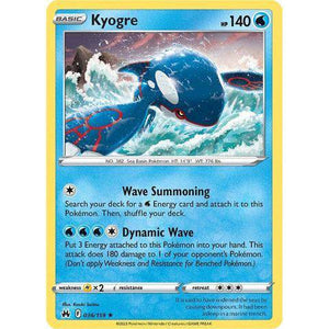 Kyogre (036/159) - Crown Zenith - Pokemon - TCGroupAU