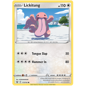 Lickitung 113/163 - Battle Styles - Pokemon - TCGroupAU