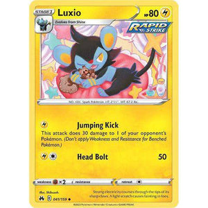 Luxio (041/159) (41) - Crown Zenith - Pokemon - TCGroupAU