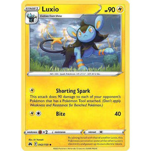 Luxio (042/159) (42) - Crown Zenith - Pokemon - TCGroupAU