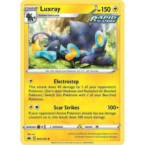 Luxray (043/159) (43) - Crown Zenith - Pokemon - TCGroupAU