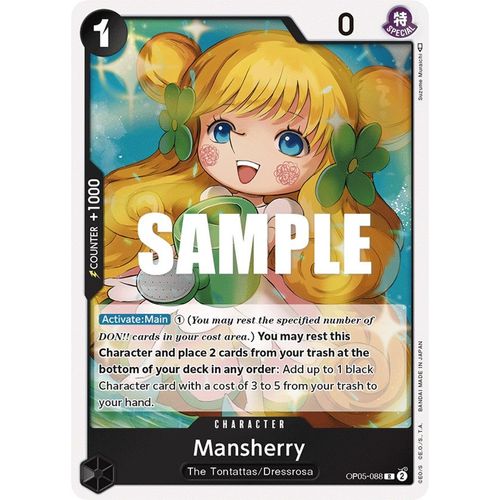 Mansherry OP05-088 R (Foil) - One Piece Card Game Awakening of the New Era - TCGroupAU