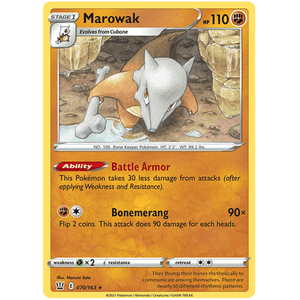 Marowak 070/163 - Battle Styles - Pokemon - TCGroupAU