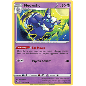 Meowstic 061/163 - Battle Styles - Pokemon - TCGroupAU