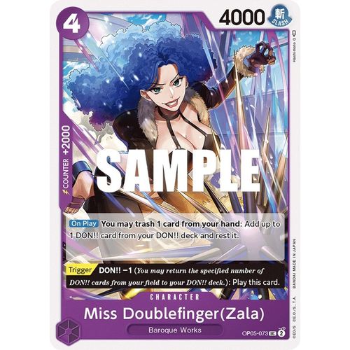 Miss Doublefinger(Zala) OP05-073 UC - One Piece Card Game Awakening of the New Era - TCGroupAU
