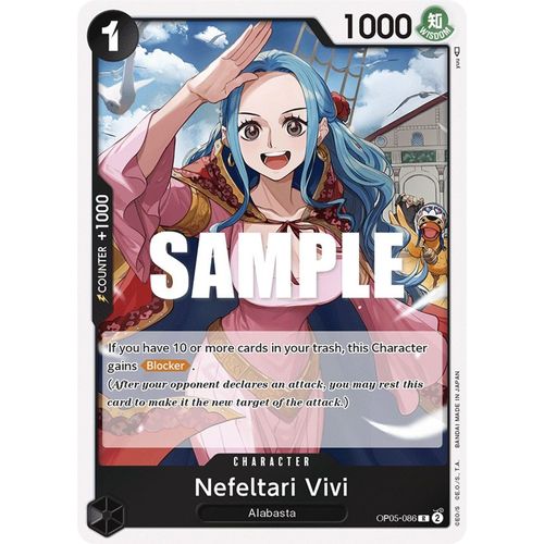 Nefeltari Vivi OP05-086 R (Foil) - One Piece Card Game Awakening of the New Era - TCGroupAU