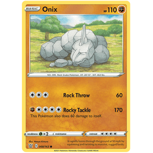 Onix 068/163 - Battle Styles - Pokemon - TCGroupAU