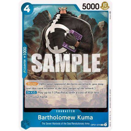 OP01-074R Bartholomew Kuma (Foil) - TCGroupAU