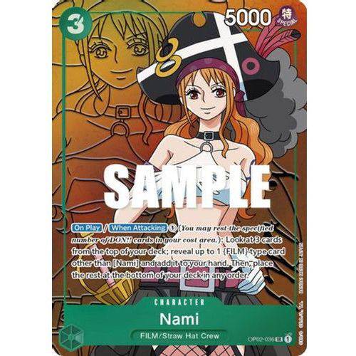 OP02-036SR Nami (Alternate Art) (Foil) - TCGroupAU