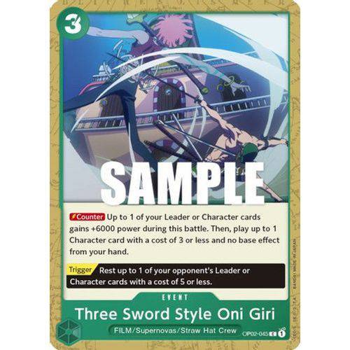 OP02-045C Three Sword Style Oni Giri - TCGroupAU