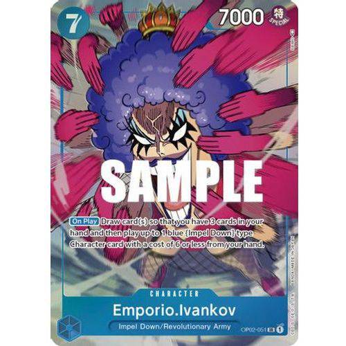 OP02-051SR Emporio.Ivankov (Alternate Art) (Foil) - TCGroupAU