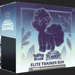 pokmon trading card game silver tempest elite trainer box 65 card sleeves featuring Alolan Vulpix Pokemon TCG: Elite Trainer Box