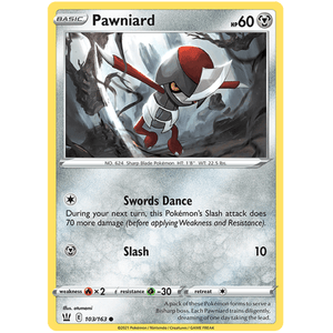 Pawniard 103/163 - Battle Styles - Pokemon - TCGroupAU
