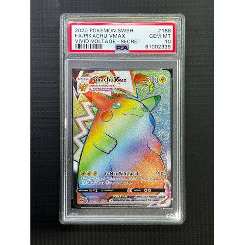 PSA10 FA Pikachu VMAX - 188/185 - Vivid Voltage Secret - TCGroupAU