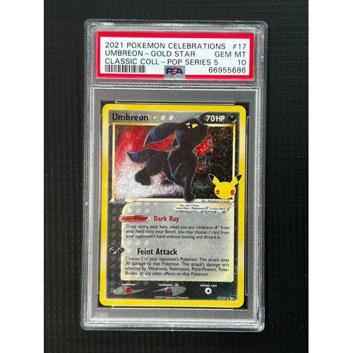 PSA10 Umbreon Gold Star - 17/17 - Class Coll POP Series 5 - TCGroupAU