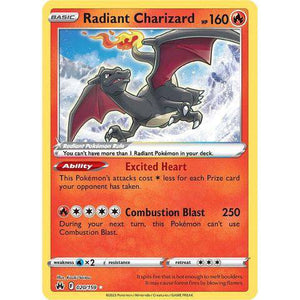 Radiant Charizard (020/159) - Crown Zenith - Pokemon - TCGroupAU