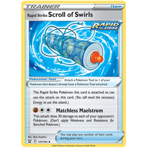 Rapid Strike Scroll of Swirls 131/163 - Battle Styles - Pokemon - TCGroupAU