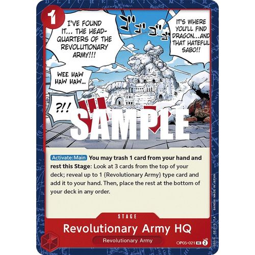 Revolutionary Army HQ OP05-021 UC - One Piece Card Game Awakening of the New Era - TCGroupAU