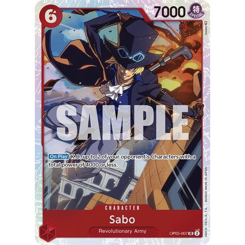 Sabo OP05-007 SR (Foil) - One Piece Card Game Awakening of the New Era - TCGroupAU