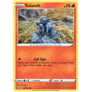 Salandit 027/163 - Battle Styles - Pokemon - TCGroupAU