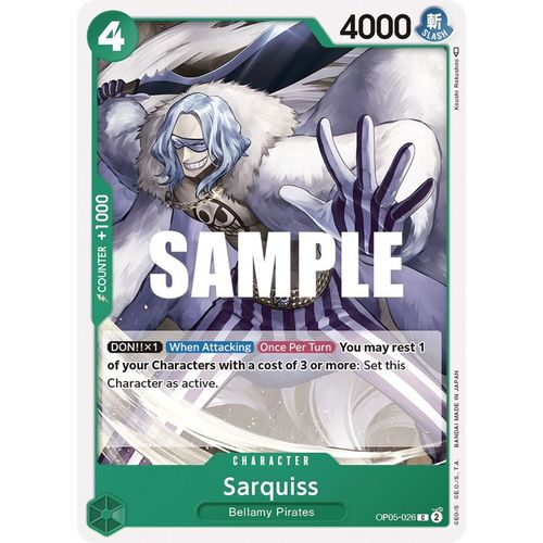 Sarquiss OP05-026 C - One Piece Card Game Awakening of the New Era - TCGroupAU