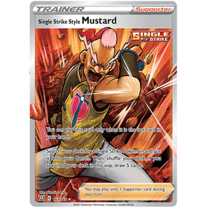 Single Strike Style Mustard 163 - Battle Styles - Pokemon/163 - Battle Styles - Pokemon - TCGroupAU