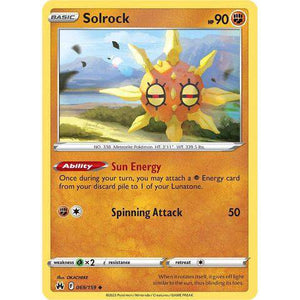 Solrock (069/159) - Crown Zenith - Pokemon - TCGroupAU